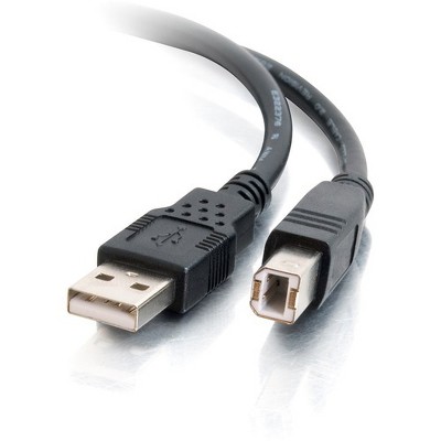 C2G 1m USB 2.0 A to B Cable for Printers and USB Devices - Black - 3ft - Type A Male USB - Type B Male USB - 3.28ft - Black