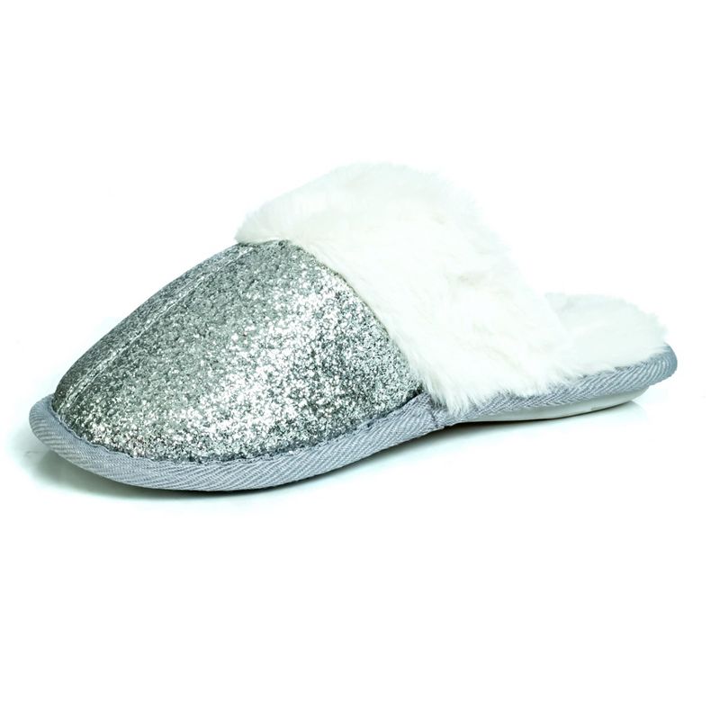 Limited Too Kid's Cozy Glitter Scuff Slipper for Kids, 1 of 6