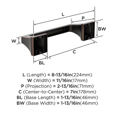 Oil-Rubbed Bronze Pivoting Double Post Toilet Paper Holder