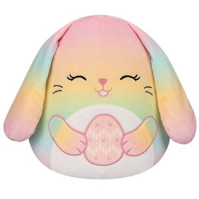 Squishmallows 12 Wu the Rainbow Bunny with Egg Plush Toy