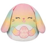 Squishmallows 12" Wu the Rainbow Bunny with Egg Plush Toy