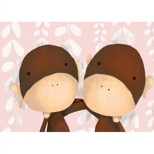 Oopsy Daisy's Two of a Kind - Red Canvas Wall Art - Size 14x10 - 1 of 1
