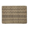 KWPZQEB Outdoor Wicker Ottoman, Patio Ottoman with Rattan Top & Wood Frame, All-Weather Patio Rattan Foot Rest for Indoor, Outdoor - 2 of 4