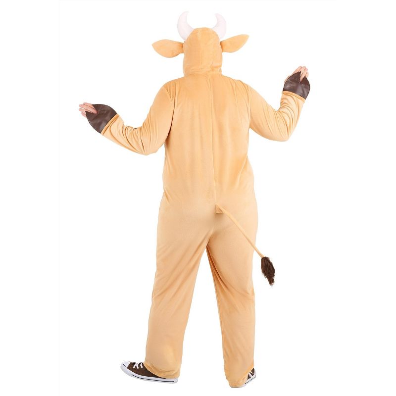 HalloweenCostumes.com 2X  Men  Men's Plus Size Brown Cow Adult Costume, Pink/Brown, 3 of 5