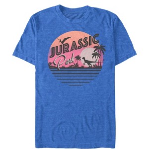 Men's Jurassic Park Retro Postcard T-Shirt - 1 of 4