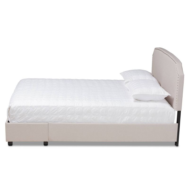 2 Larese Fabric Upholstered Drawer Platform Storage Bed - Baxton Studio, 4 of 14