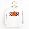 The Juniper Shop SmileyWorld Pumpkin Face Checkered Toddler Long Sleeve Tee - 2 of 4