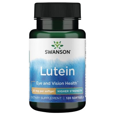 Swanson Lutein 20 mg 120 Softgels.