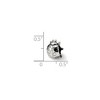 Black Bow Jewelry Sterling Silver Ladybug Bead Charm - 3 of 4