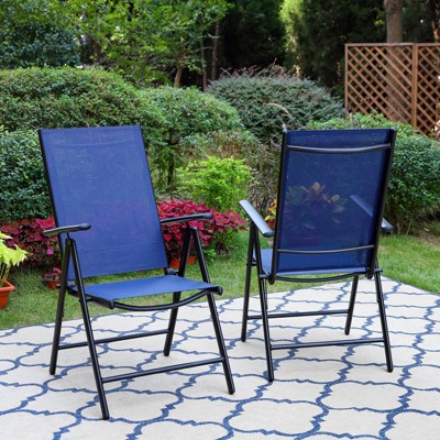 Blue Sling Patio Chairs Target, Sling Back Patio Chairs Target