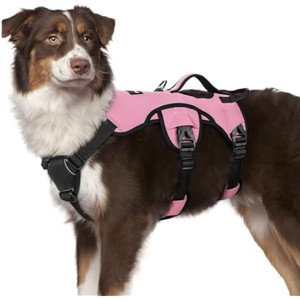 rabbitgoo Escape Proof Dog Harness Medium, Soft Padded Full Body Pet Harness, Reflective Adjustable  Hiking Training, Light Pink, M - 1 of 1