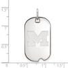 Black Bow Jewelry Sterling Silver Michigan Wolverines NCAA Pendant - 2 of 3