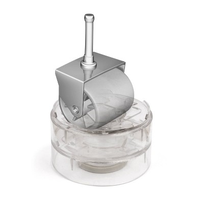 Clear Stackable 1" Furniture Risers with Non-Slip Grippers