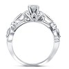 Pompeii3 1/2ct Vintage Diamond Engagement Ring 14K White Gold - 4 of 4