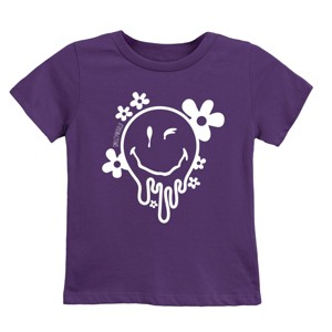 The Juniper Shop SmileyWorld Melting Outline Youth Short Sleeve Tee - 1 of 4