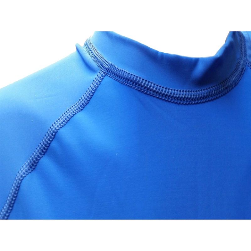 Bimini Dri-Fit Rash Guard Long Sleeve Unisex Blue Shirt, Medium, 3 of 4