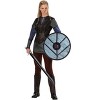 HalloweenCostumes.com Medium Women Vikings Lagertha Lothbrok Costume for Women, Adult Norse Warrior Shield Maiden Costume, Blue/Brown - 4 of 4