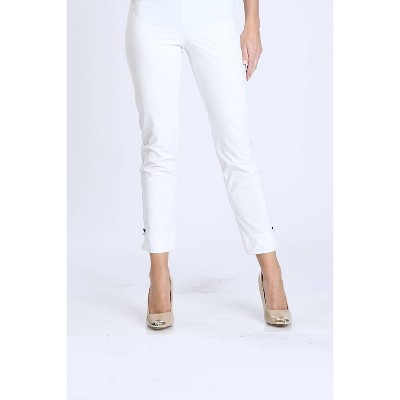 Women's Pearl Detail Ankle Pant - IC Collection
