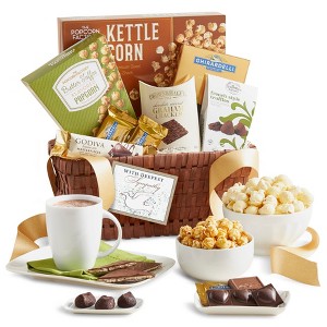 GreatFoods Premier Sweets and Treats Deluxe Gift Basket with Sympathy Ribbon - 1 of 2
