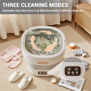 12L Portable Washing Machine, Foldable Mini Washer with with 4 Modes and Spin Basket Deep Cleaning - 1 of 4