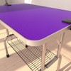 UbMelt Folding Pet Grooming Table with Adjustable Arms,Nooses,Clamps and Mesh Tray for Medium/Large Dogs,Purple - 4 of 4
