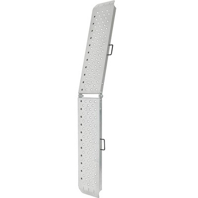 Reese Towpower 7454000 Center Fold Punched Hole Design Trailer/Truck Loading Ramp, 11 Inches Wide x 80 Inches Long, Steel