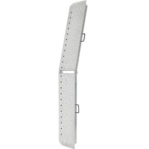 Reese Towpower 7454000 Center Fold Punched Hole Design Trailer/Truck Loading Ramp, 11 Inches Wide x 80 Inches Long, Steel - 1 of 4