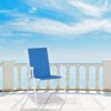 DOMETOUR Oxford Cloth Iron Outdoor Beach Chair Blue - 4 of 4