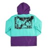 Jojo’s Bizarre Adventure Stardust Crusaders Noriaki & Jotaro Long Sleeve Colorblock Hooded Anorak - image 2 of 4