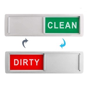 Dishwasher Magnet Clean Dirty Sign 2 Double-Sided Dishwasher Magnet Cover(White) - 1 of 4