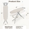 Yaheetech Foldable Height-adjustable Iron Table with 4-layer Pad, Cord Holder, Clothes Rack for Laundry - 3 of 4