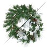 24 Inch Pine Needle Garland - 20 Lights, PVC Rattan Vine, PE Rattan Vine, Metal Rattan Vine, Indoor and Outdoor Decoration - 3 of 4