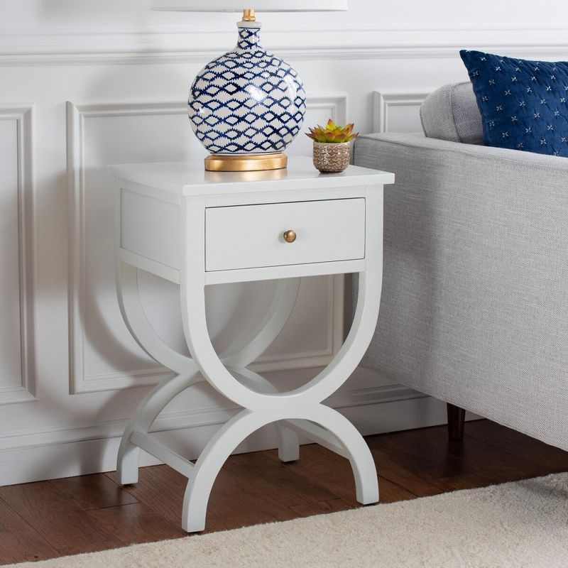 Maxine Accent Table with Storage Drawers  - Safavieh, 2 of 10
