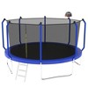 Jump Into Fun 14FT Trampoline With Heavy-Duty Galvanized Steel Frame,UV-Resistant Jumping Mat,Safety Fence, Basketball And Ladder For Kids And Adults - 4 of 4