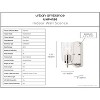 Urban Ambiance Luxury Traditional Wall Sconce 7.75''H x 4.5''W,  Polished Nickel Finish,  Esperance Collection, UHP4150 - 3 of 4