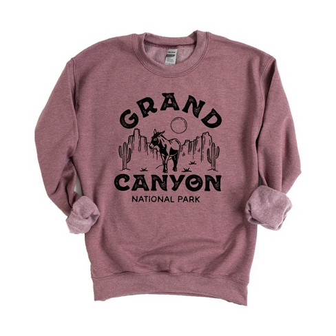 Simply Sage Market Women's Graphic Sweatshirt Vintage Grand Canyon National  Park - S - Heather Maroon : Target