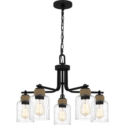 Quoizel Lighting Baltic 5 - Light Chandelier in  Matte Black