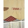 RLF Home Ottoman Petticoat 3" Rod Pocket Lining Luxurious and Elegant Window Treatment Valance 50" x 15" Cream - 3 of 4
