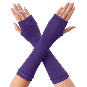 Allegra K Classic Fashion Stretch Fingerless Arm Warmmer Oversleeve - 1 of 4