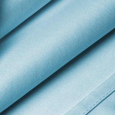 Baby Blue Round Polyester Fabric Tablecloth, 90 Inch Diameter