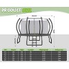 AMERLIFE 8FT 10FT 12FT 14FT 15FT 16FT Outdoor Trampoline with Enclosure Net and Ladder, Recreational Trampolines for Kids and Adults - 2 of 4