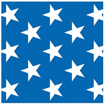 Beistle Patriotic Stars Backdrop - 4 ft x 30 ft - Blue