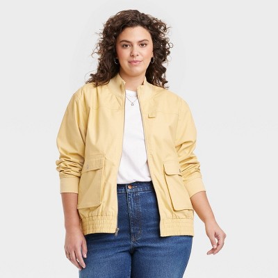 Yellow bomber hot sale jacket womens