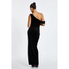 Quiz Women's Velvet Asymmetric Cowl Detail Maxi Dress - 2 of 4