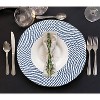 Home Mart Goods Blue Extra Thick Woven Trivet Round Placemats Natural Cotton Hot Potholder Mat Heat Resistant - 9"x9"(Pack of 4) - 2 of 4