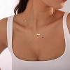 Two-Tone Cross Necklace, 14K Gold & Silver Plated Minimalist Dainty Chain, Religious Gift & Everyday Jewelry for Women - 4 of 4