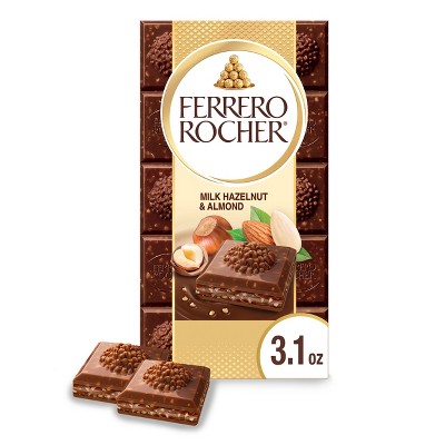 Ferrero Rocher Milk Chocolate Hazelnut & Almond Candy Bar - 3.1oz