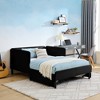 NicBex Twin/Full Size Bed Frame,Upholstered Platform Bed Frame with 2 Storage Drawers,Adjustable Velvet Sofa Bed for Living Room,Bedroom - 2 of 4