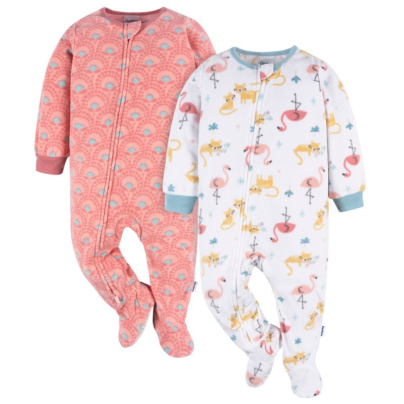 Gerber Baby & Toddler Girls' Blanket Sleeper, 2-Pack, 1 of 10
