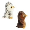 Aurora Small Reversible Eco Pairs: Snowy Owl and Barn Owl Eco Nation Eco-Friendly Stuffed Animal Brown 6.5" - 3 of 4